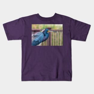 Beauty Of A Tricolored Heron Kids T-Shirt